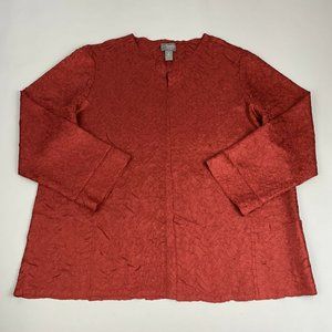 Chico's Travelers Collection Rouge Red Sloane 3/4 Sleeve Jacket  - Size 2